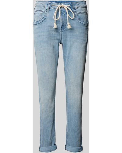 Tom Tailor Tapered Fit Jeans im 5-Pocket-Design - Blau