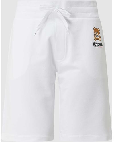 Moschino Sweatshorts mit Eingrifftaschen - Weiß