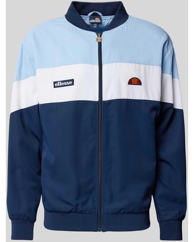 Ellesse Trainingsjack Met Labelpatches - Blauw