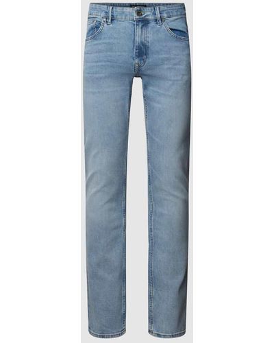 Marc O' Polo Slim Fit Jeans mit Knopfverschluss - Blau