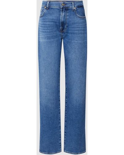 7 For All Mankind Straight Leg Jeans - Blauw