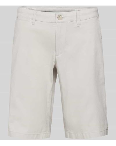 S.oliver Regular Fit Chino-Shorts mit Gesäßtaschen - Weiß