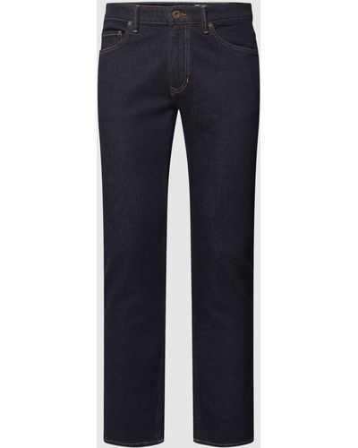 Marc O'polo Slim Fit Jeans mit Kontrastnähten Modell 'Sjöbo' - Blau