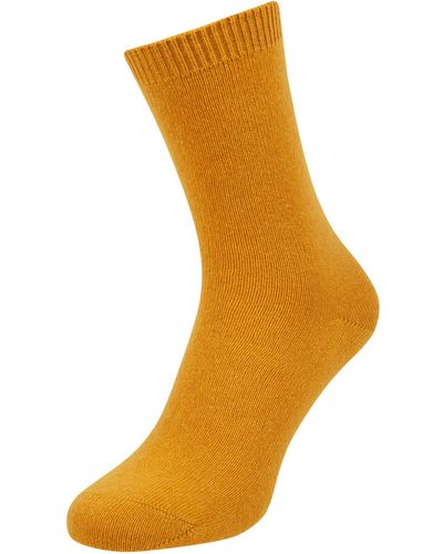 FALKE Socken mit Kaschmir-Anteil Modell Cosy Wool - Orange