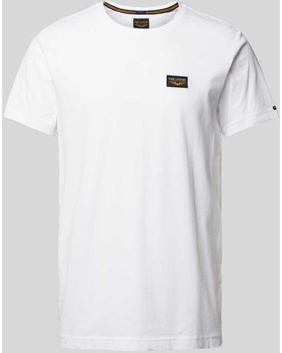 PME LEGEND T-shirt Met Labelpatches - Wit