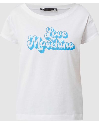 Love Moschino T-shirt Met Logo - Wit
