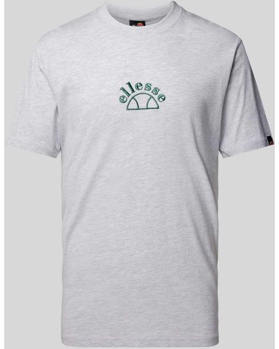 Ellesse T-Shirt mit Logo-Stitching Modell 'RIALTOA' - Grau