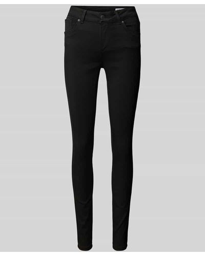 Vero Moda Skinny Fit Jeans im 5-Pocket-Design Modell 'LUX' - Schwarz