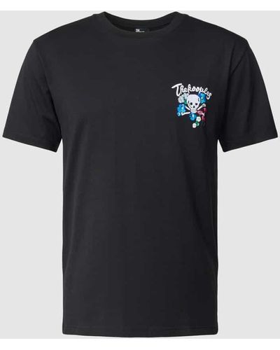 The Kooples T-Shirt mit Motiv-Stitching - Schwarz