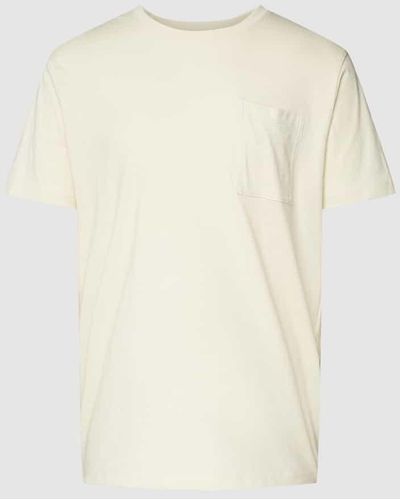 Esprit T-Shirt mit Brusttasche - Natur