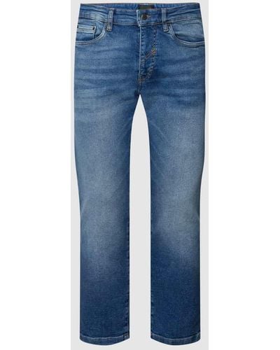 DRYKORN Jeans mit Label-Patch Modell 'WEST' - Blau
