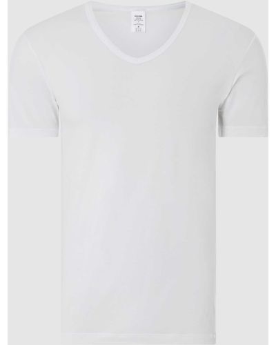 CALIDA T-Shirt mit Stretch-Anteil - Weiß