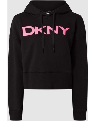 DKNY Hoodie Met Logo - Zwart