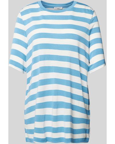 Marc O' Polo T-Shirt mit Streifenmuster - Blau