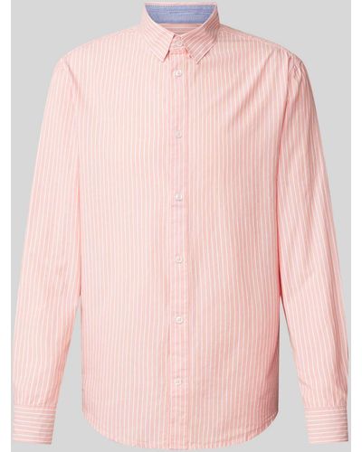Tom Tailor Regular Fit Vrijetijdsoverhemd Met Streepmotief - Roze