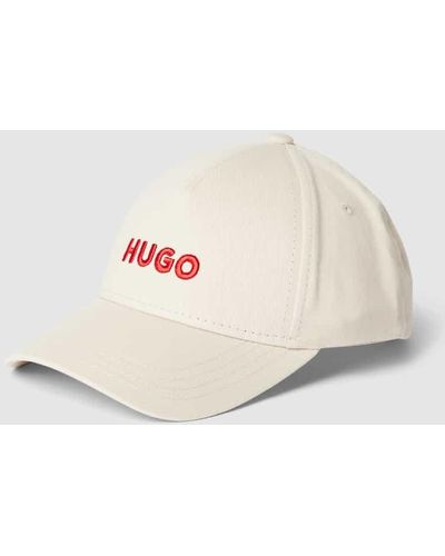 HUGO Basecap mit Label-Stitching - Natur