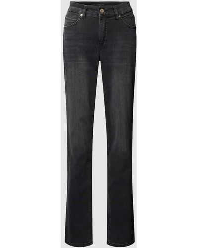 M·a·c Slim Fit Jeans mit 5-Pocket-Design Modell 'MELANIE' - Grau