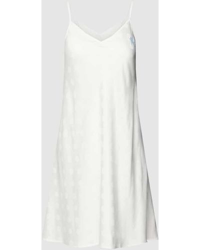 Kate Spade Nachthemd mit Allover-Muster Modell 'CHEMIS' - Weiß