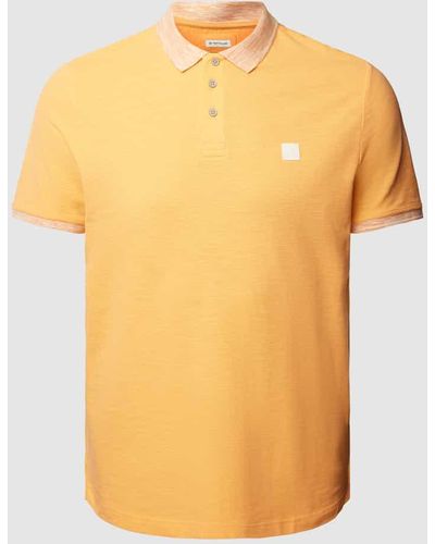 Tom Tailor PLUS SIZE Poloshirt mit Kontrastbesatz - Orange