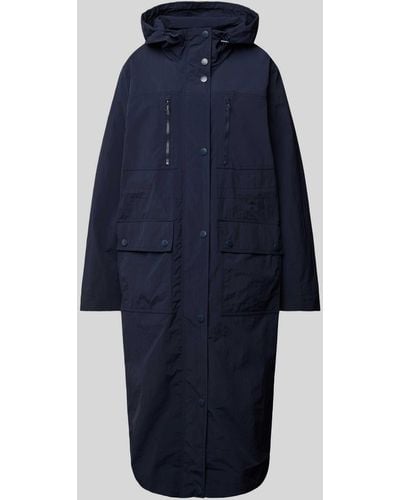 Tom Tailor Mantel mit Kapuze - Blau