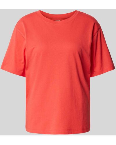 Jake*s Oversized T-Shirt mit überschnittenen Schultern - Rot