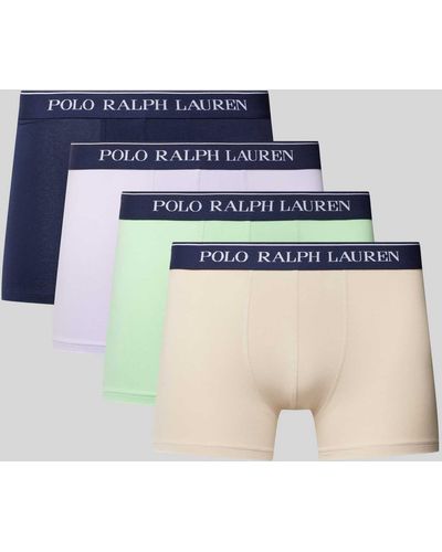 Polo Ralph Lauren Trunks mit elastischem Logo-Bund im 5er-Pack - Blau