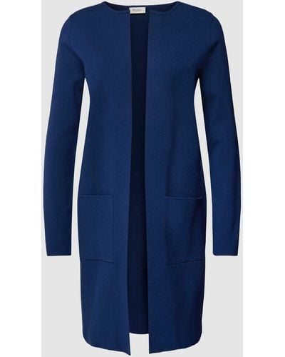 maerz muenchen Mantel mit unifarbenem Design und aufgesetzten Taschen - Blau