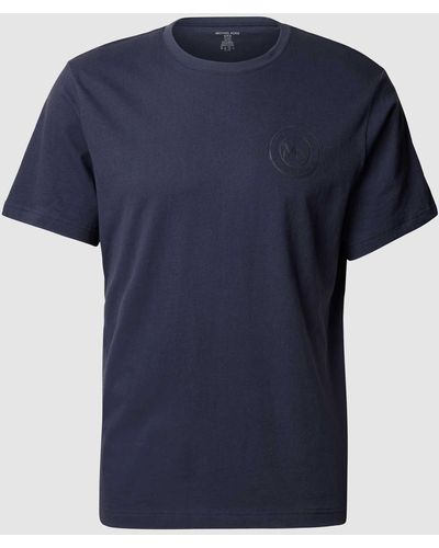 MICHAEL Michael Kors T-Shirt aus Baumwolle mit Logo-Print - Blau