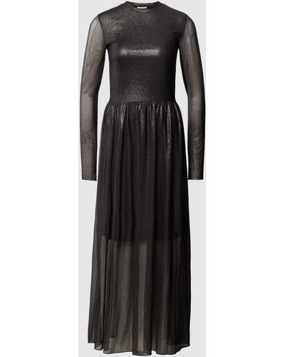 Moves Maxi-jurk Met Uitlopend Rokdeel - Zwart