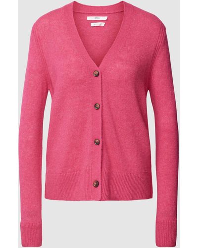 Brax Cardigan mit Label-Detail Modell 'Style.Alicia' - Pink