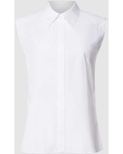 BOSS Bluse mit Umlegekragen Modell 'Banoh' - Weiß