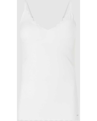 SKINY Top mit herausnehmbaren Cups Modell 'Micro Lovers' - Weiß
