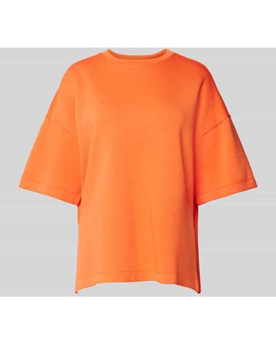 MSCH Copenhagen Sweatshirt mit 1/2-Arm Modell 'Bessia' - Orange