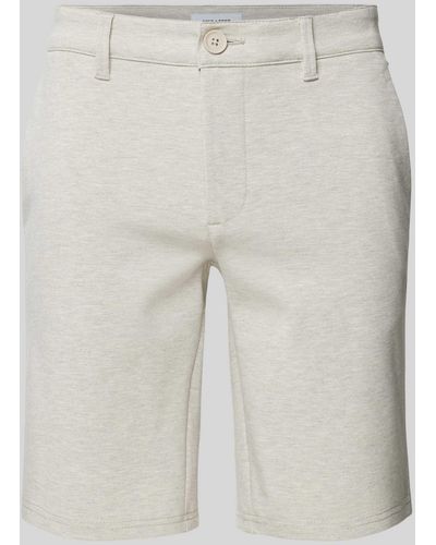 Only & Sons Shorts mit französischen Eingrifftaschen Modell 'MARK' - Weiß
