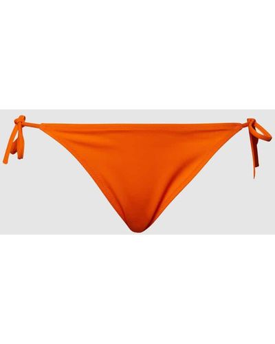 Calvin Klein Bikini-Hose mit Schnürung - Orange