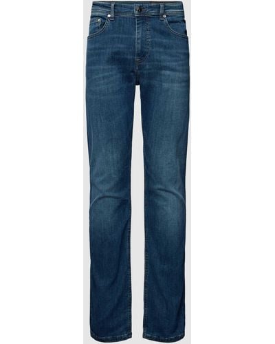 Karl Lagerfeld Regular Fit Jeans mit Eingrifftaschen - Blau