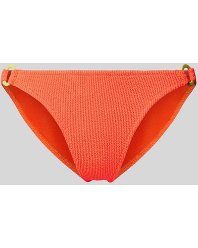 Banana Moon Bikini Slip mit Strukturmuster - Orange