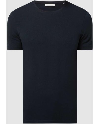 Casual Friday Slim Fit T-Shirt mit Stretch-Anteil Modell 'David' - Schwarz