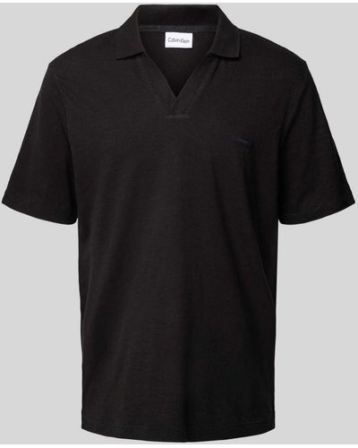 Calvin Klein Regular Fit Poloshirt - Zwart