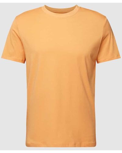 Esprit T-Shirt in unifarbenem Design - Orange