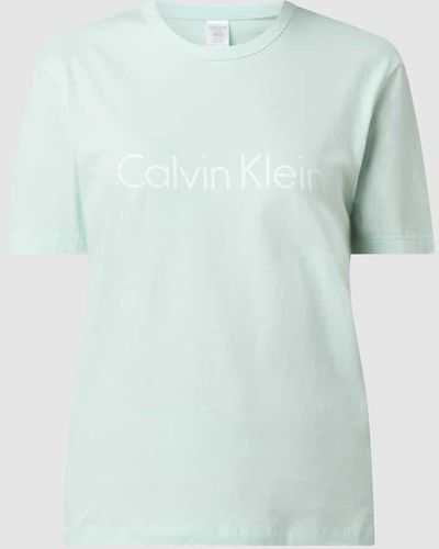 Calvin Klein Pyjama-Oberteil aus Baumwolle - Grün