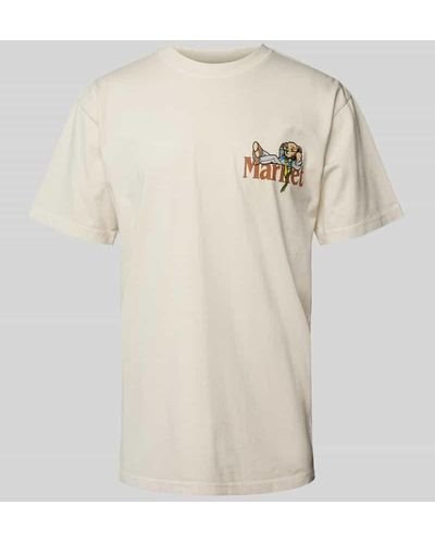 Market T-Shirt mit Rundhalsausschnitt Modell 'BETTER CALL BEAR' - Natur