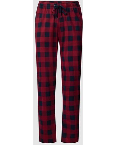 CALIDA Sweatpants mit Allover-Muster - Rot