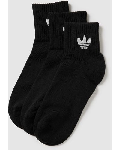 adidas Originals Socken mit Logo-Print im 3er-Pack - Schwarz