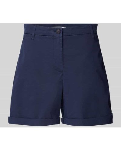 Tommy Hilfiger Flared Chino-Shorts mit Gesäßtaschen Modell 'CO BLEND GMD' - Blau