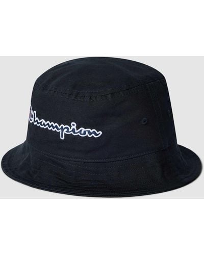 Champion Bucket Hat mit Label-Stitching - Blau
