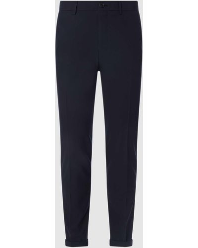 Matíníque Straight Fit Chino aus Jersey Modell 'Liam' - Blau