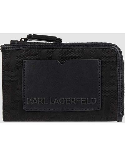 Karl Lagerfeld Schlüsseletui mit Logo-Muster - Schwarz