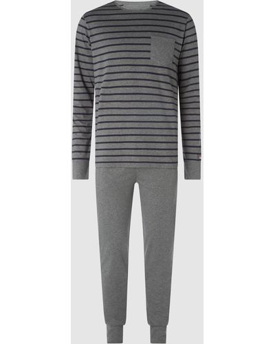 Jockey Pyjama aus Baumwolle - Grau