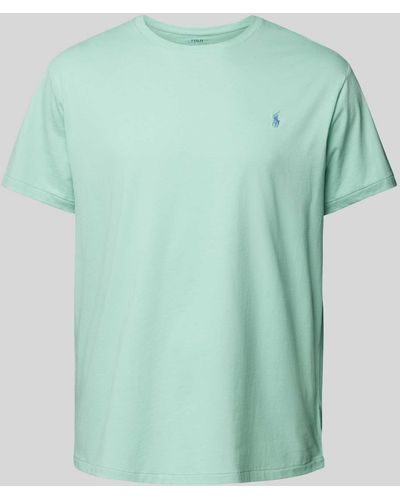 Ralph Lauren Plus Size T-shirt Met Labelstitching - Groen